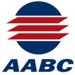 associated-air-balance-council-aabc-logo-sita. AABC Associated Air Balance Council logo featuring a navy blue circle with three red horizontal stripes and bold blue AABC lettering below on a transparent background