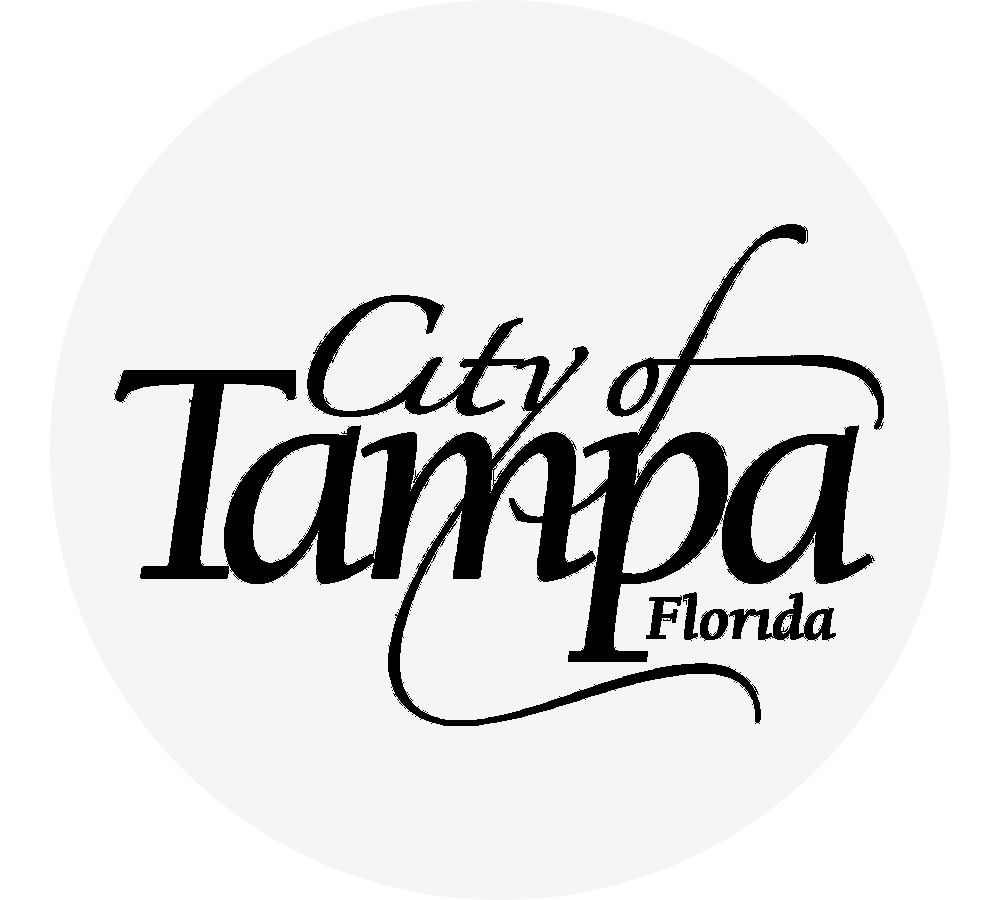 city-of-tampa-florida-logo-sita. City of Tampa Florida logo in black script lettering inside a circular background.