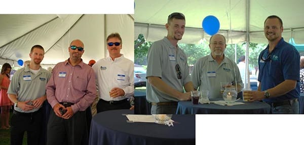sita-35th-anniversary-team-celebration-event-sita. Six SITA team members gathered during the company’s annual 35th anniversary celebration event.